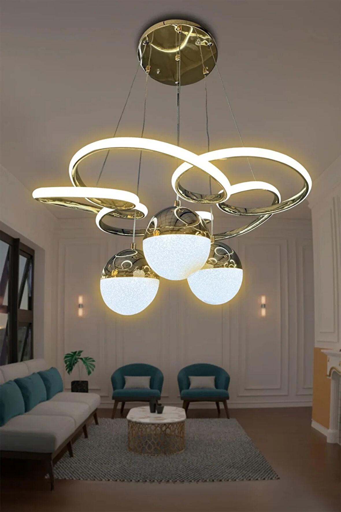 Florya 3 Toplu Led Avize