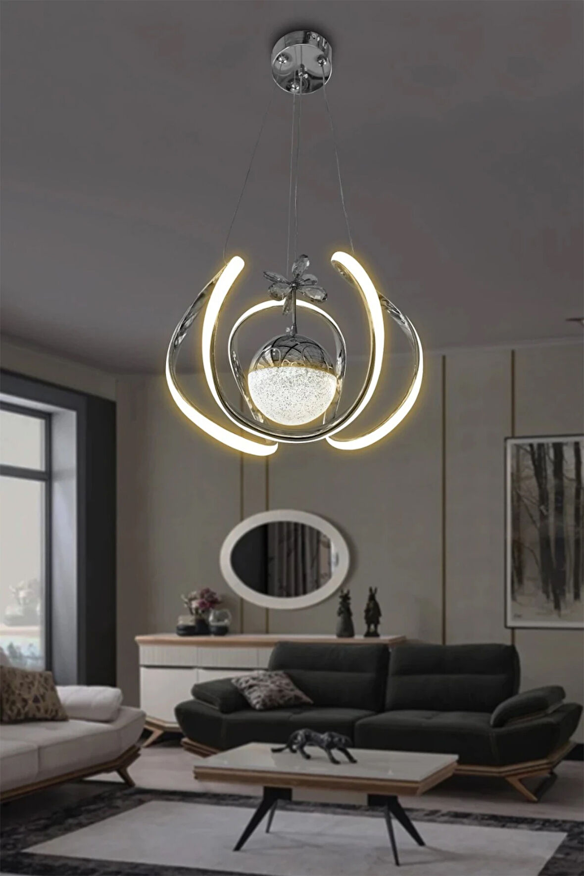 Dünya Tek Toplu Ledli Avize