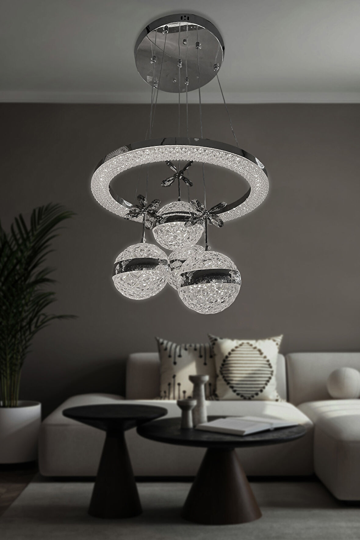 Lina 4 lü Modern  Sarkıt Led Avize