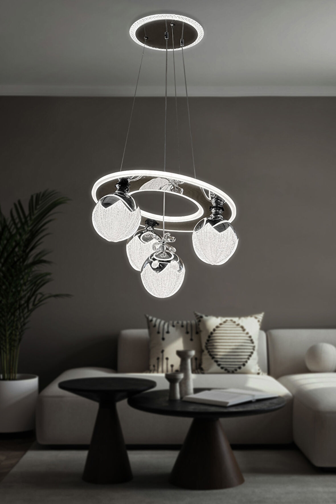 Nova 4 Toplu Modern Sarkıt Led Avize