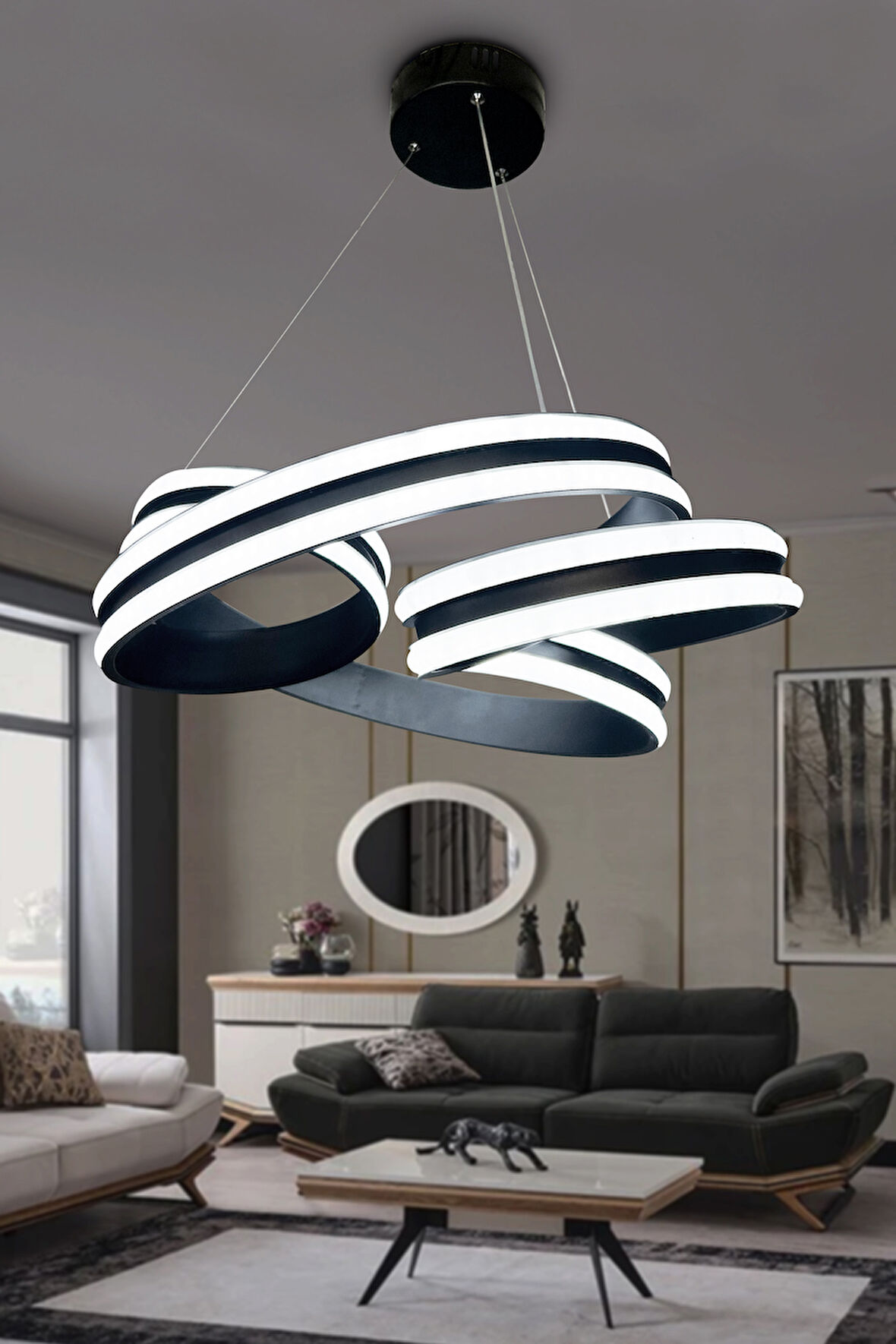 ATLAS ÇİFT YÖNLÜ (YÜKSEK IŞIK) MODERN LED AVİZE