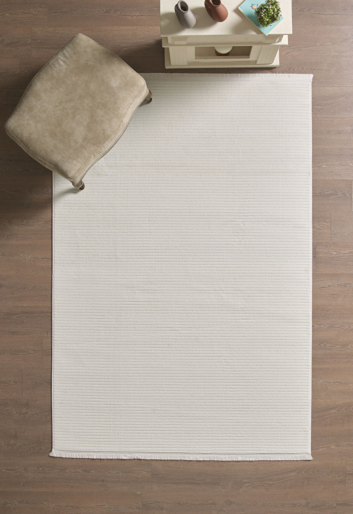 Modern Halı Özel Kesim Halı Kolay Temizlenebilir Halı Salon Halısı Mutfak Halısı Yolluk Krem Halı