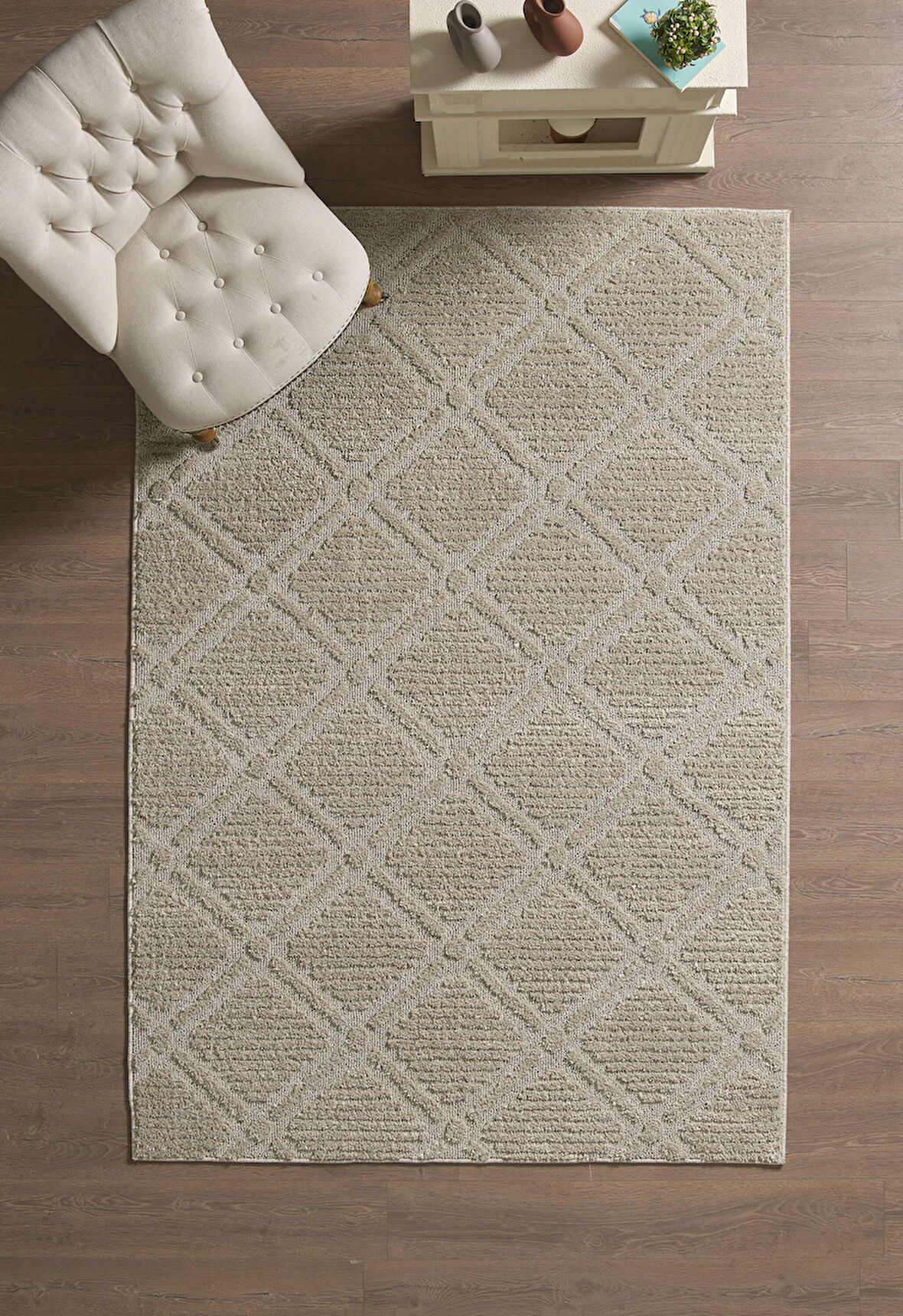 Modern Halı Özel Kesme Halı Salon Halısı Mutfak Halısı Yolluk Kolay Temizlenebilir Halı Bej Halı