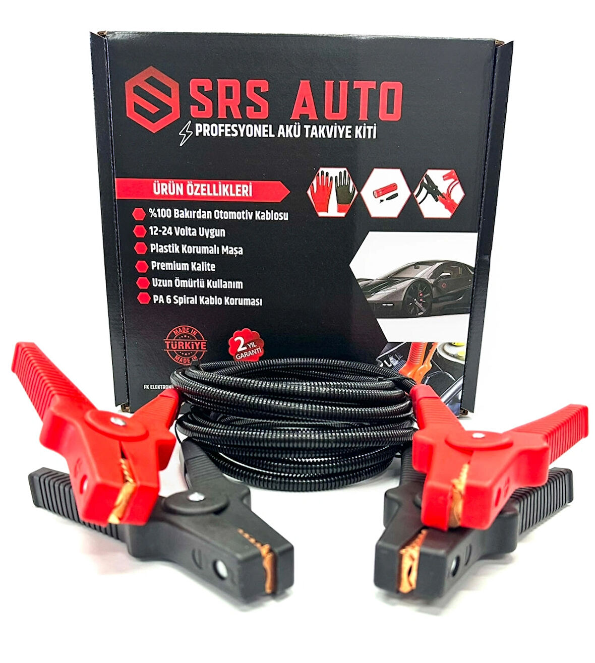 SRS AUTO PREMİUM MOTOSİKLET AKÜ TAKVİYE KİTİ