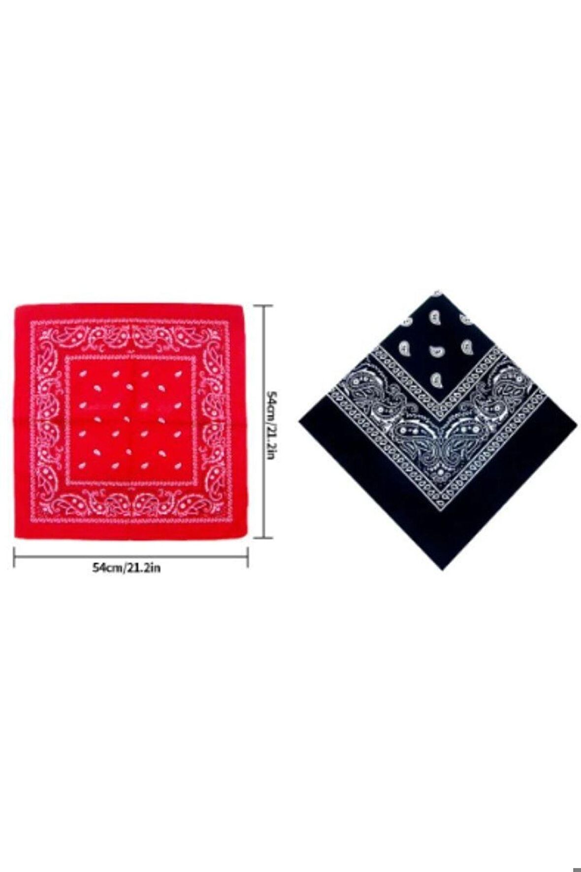 - 2 Adet Otantik Desenli Bandana