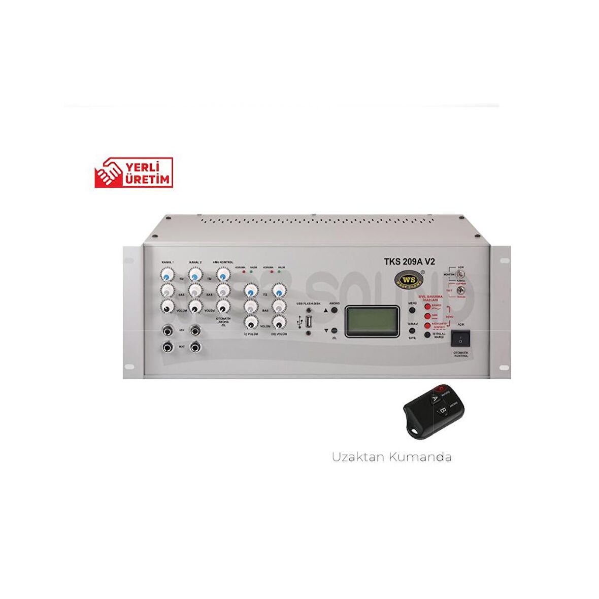 TKS 209 A V2 2 x 750 W. Amplifikatör