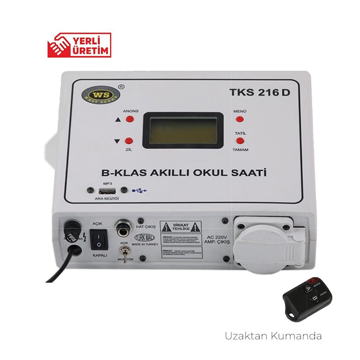 TKS 216 D AKILLI OKUL SAATİ