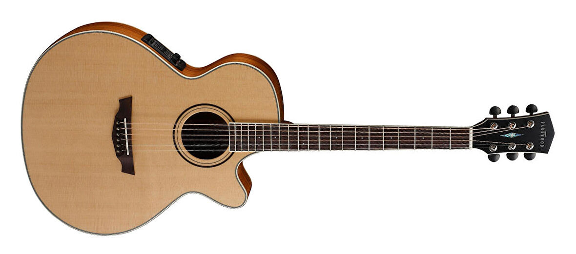 ELEKTRO AKUSTİK CUTAWAY GİTAR, FOLK KASA, PARKWOOD