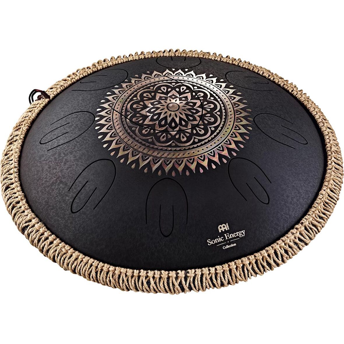 Meinl Sonic Energy Octave Steel Floral Design D-kurd 16" Tongue Drum (Siyah)