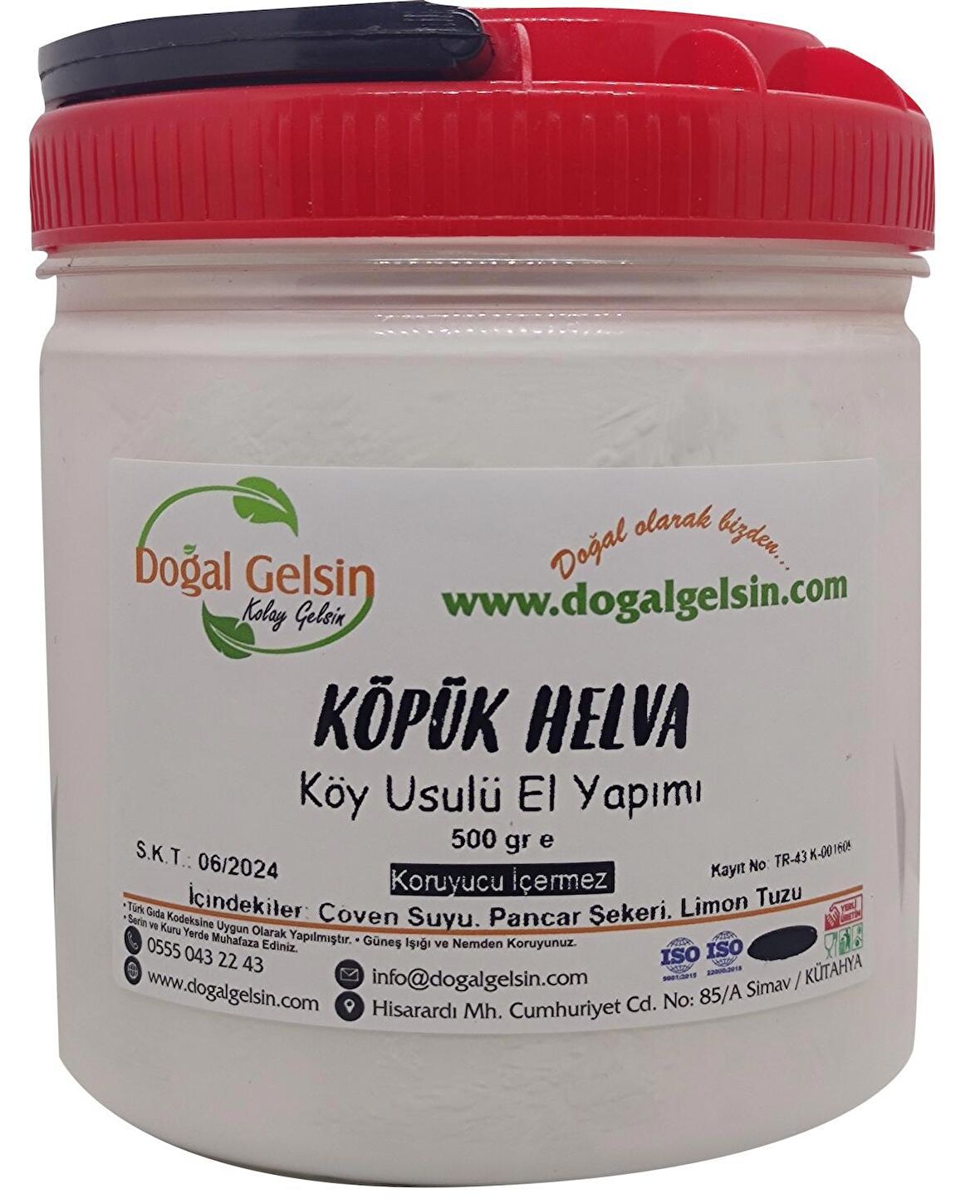 Doğal Gelsin Kütahya Coğrafi İşaretli Meşhur Köpük Helva - 500 gr