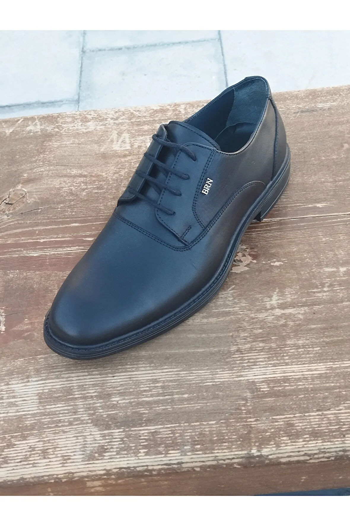 Erkek Kışlık Kundura Hakiki Deri  Kauççuk Taban  Bağcıklı