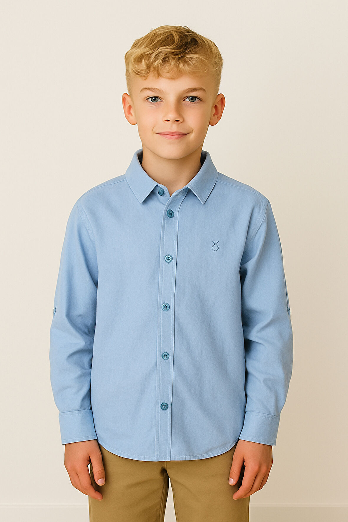 Erkek Çocuk Pamuklu %100 Cotton Gömlek