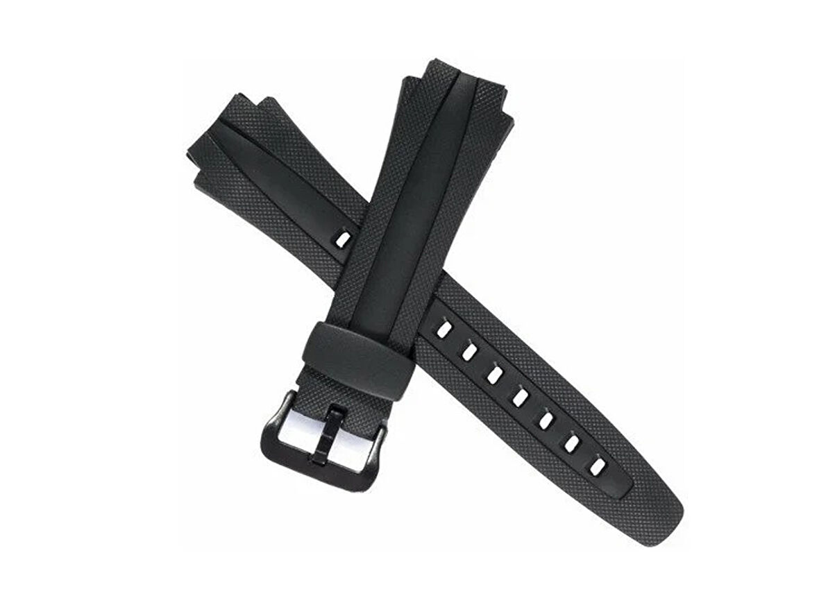 Casio Uyumlu   AQ60  AQ63 Siyah Silikon Saat Kordonu