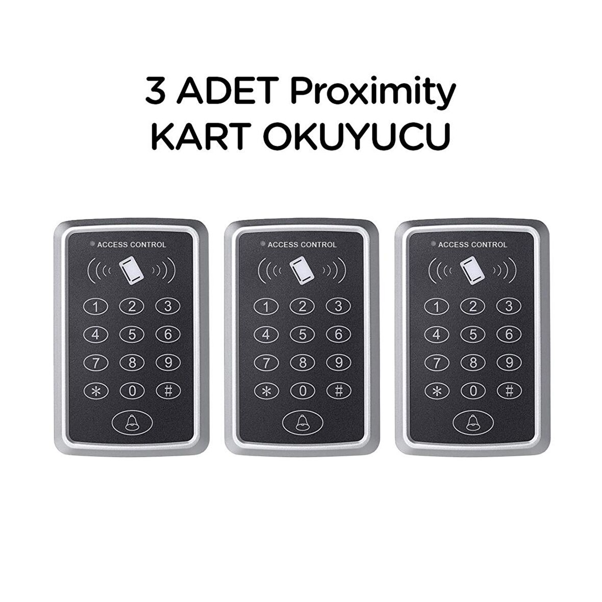 3 Adet SARKEY SR-204 Stand-Alone Proxmty Kart Okuyucu (125 Khz)