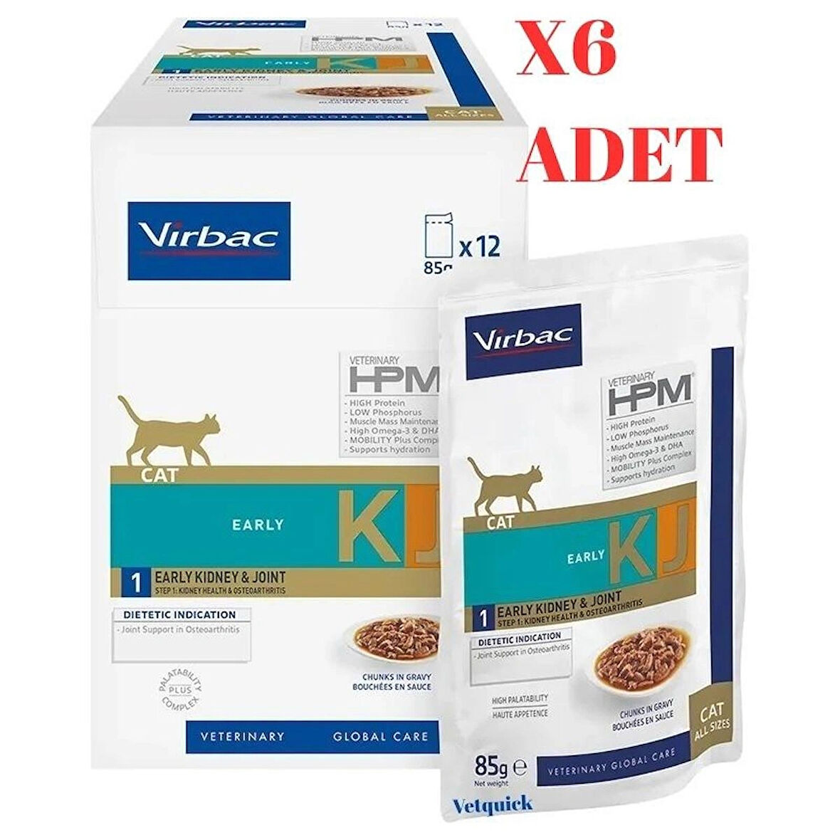 Virbac KJ2  Konserve Yaş Kedi Maması 85 gr