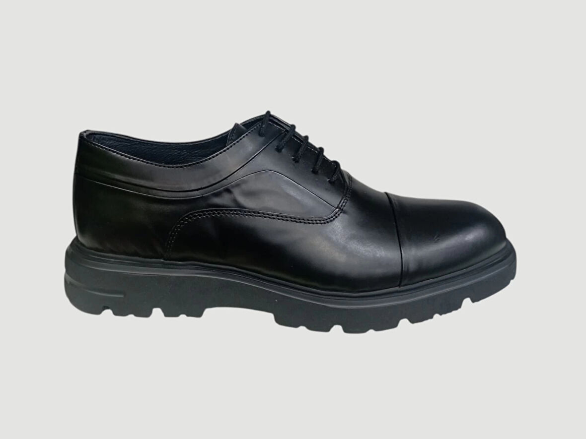 BİCANLAR 33283 ERKEK DERİ BAĞCIKLI OXFORD AYAKKABI AÇMA SİYAH