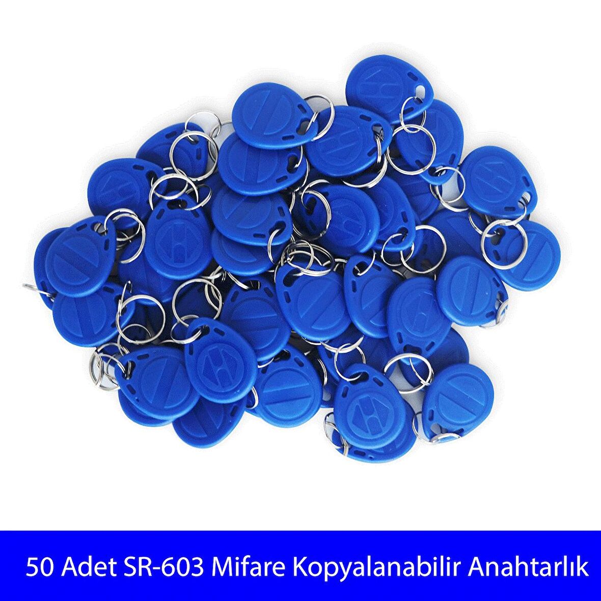 50 Adet SARKEY SR-603 Yazılabilir, Kopyalanabilir 13,56 MHz Mifare Anahtarlık,Keyfob, Göstergeç