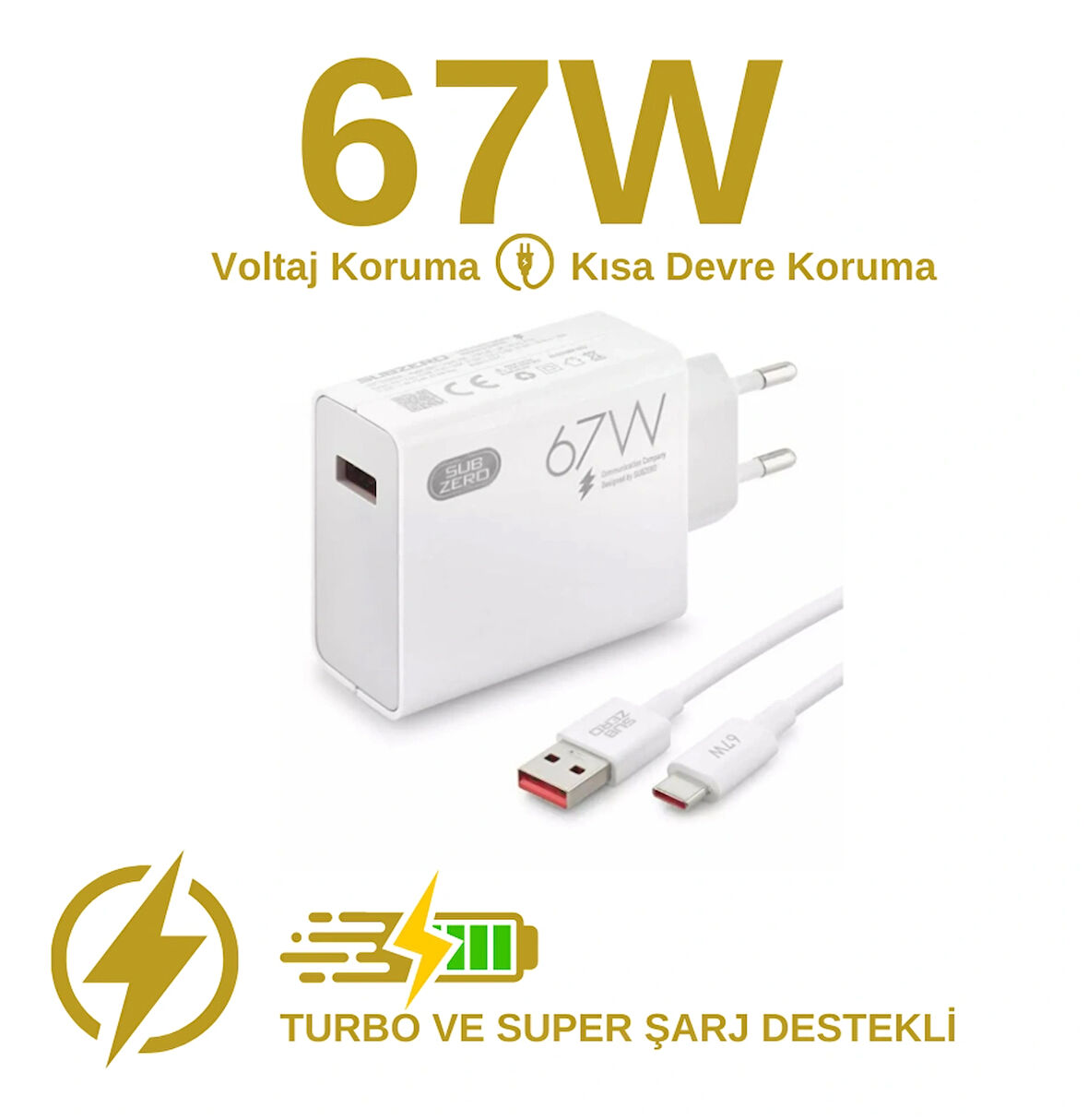 67W Subzero Turbo, Super Charger USB to Type-C