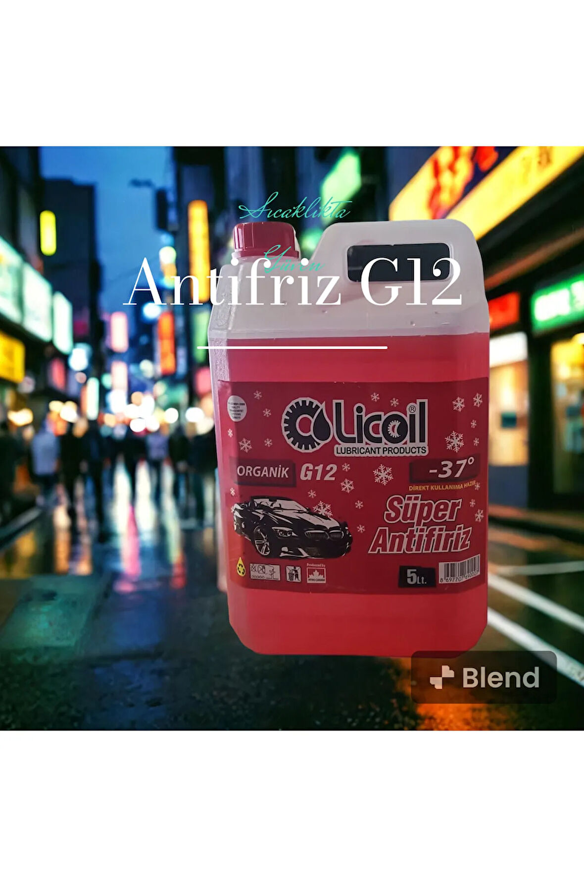 Licoil Antifriz -37c Kırmızı Organik   5 Litre