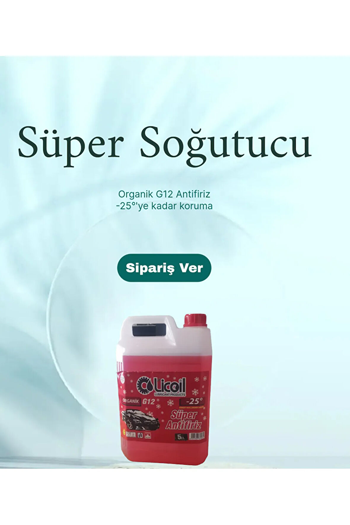 Licoil Antifriz -25c Kırmızı G12  Organik 5 L