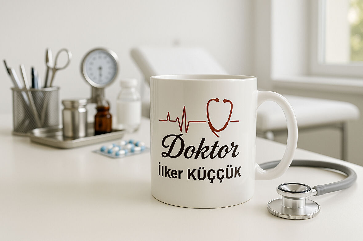 Semoş Kozmetik Doktor Temalı Süblimasyon Kupa Baskı Hediyelik Kupa