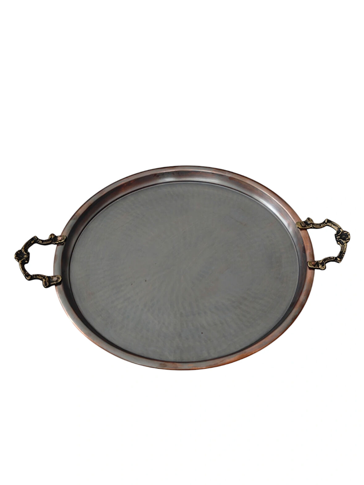 Bakır Vintage Tepsi 34 Cm
