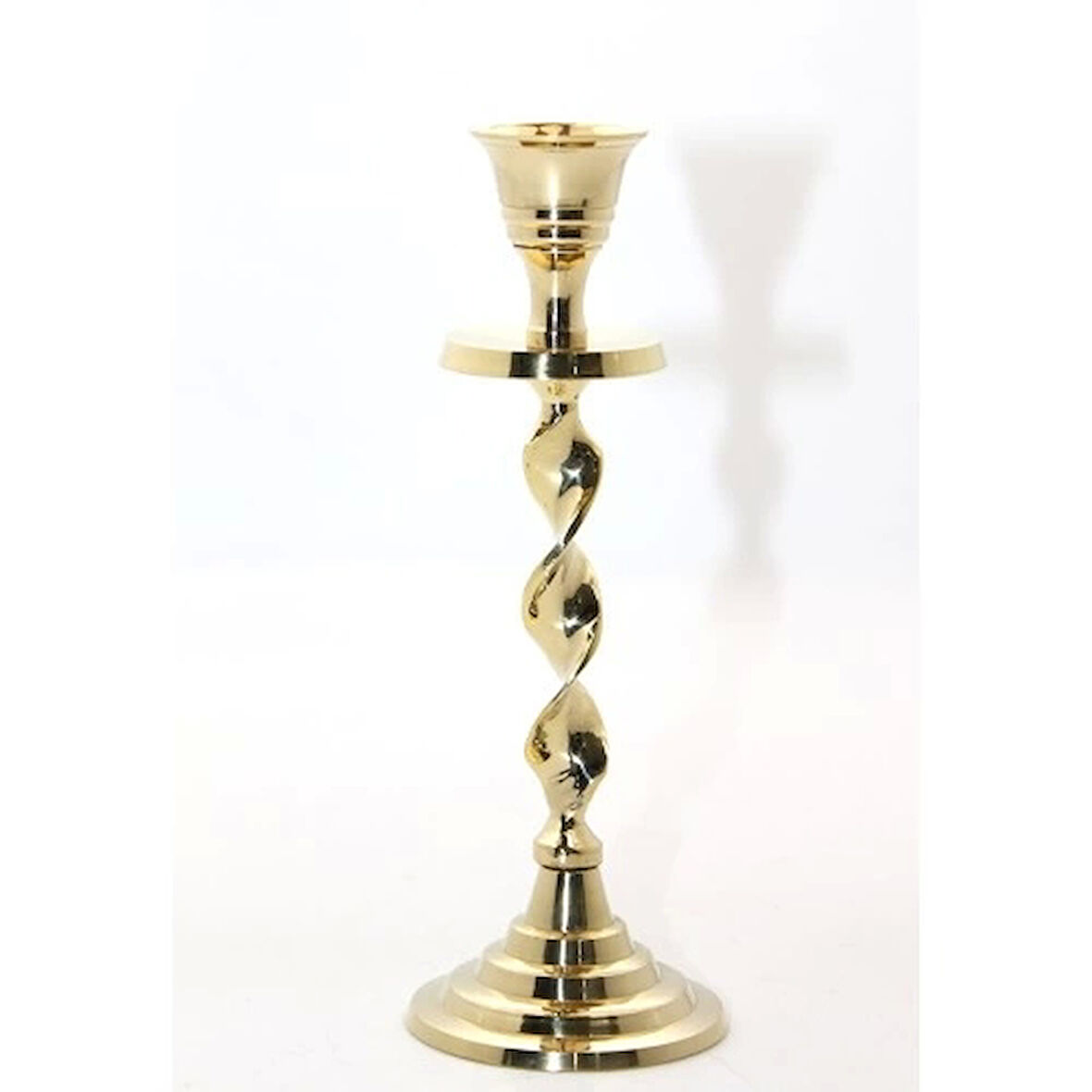 Tekli Pirinç Şamdan Model 2