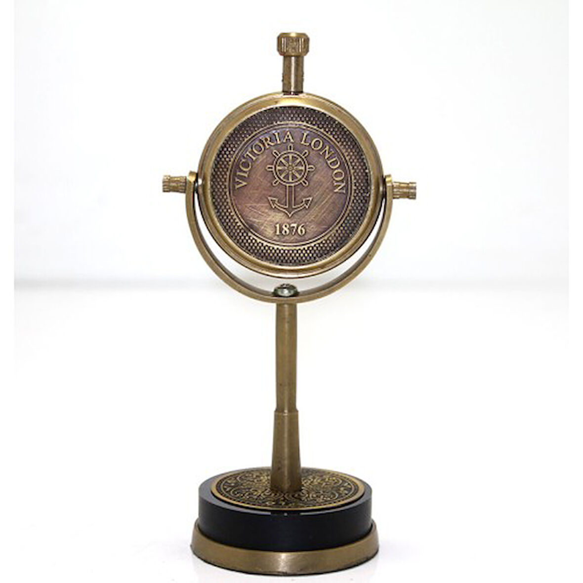 Masa Üstü Pirinç Saat Model 4