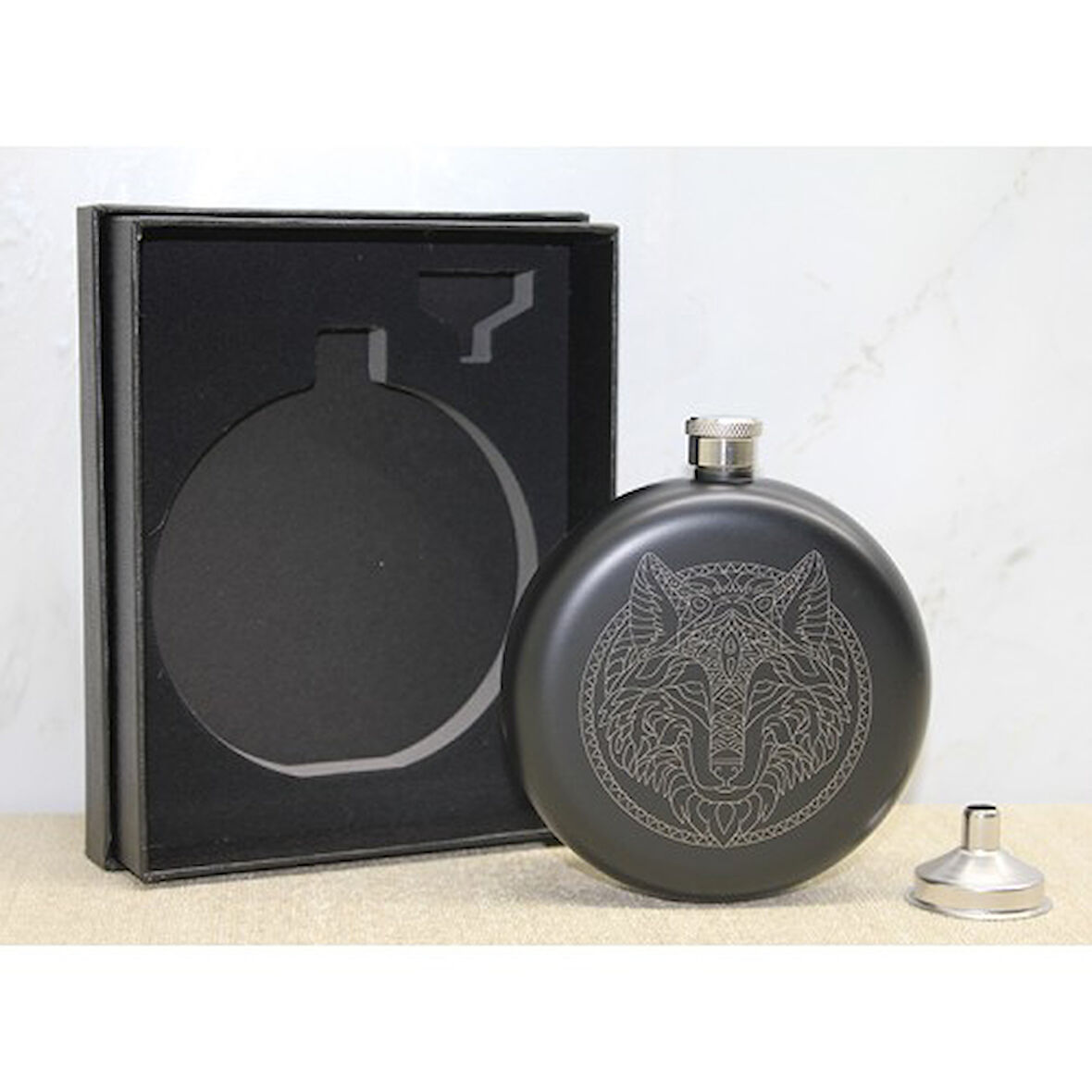 Kurt Motifli Hunili Matara Seti