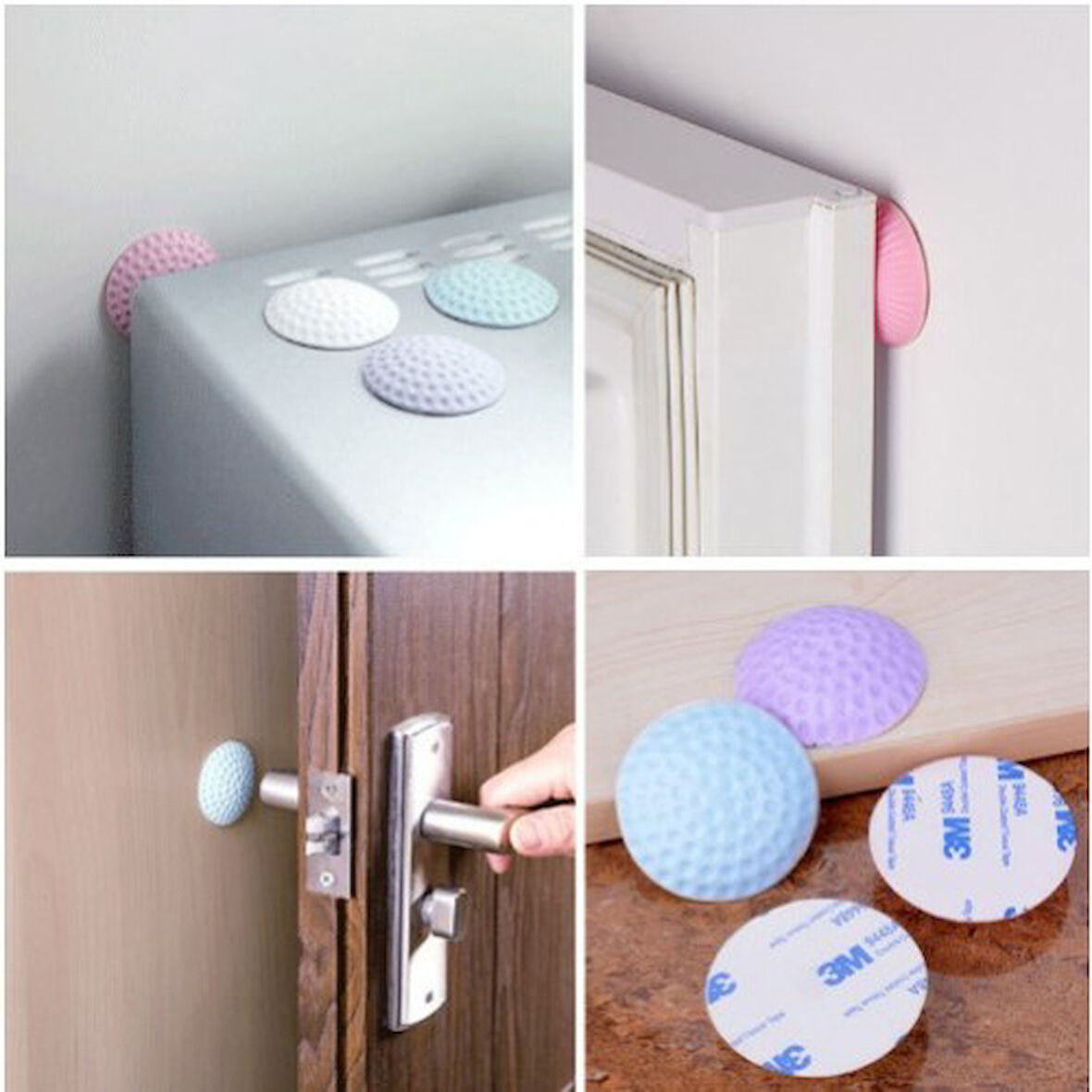 Şeffaf Silikon Mobilya ve Kapı Durdurucu Darbe Pedi 6'lı Set