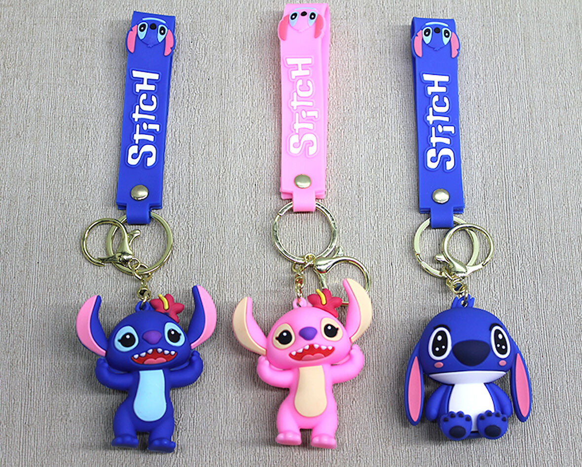 Stitch Angel Silikon Anahtarlık