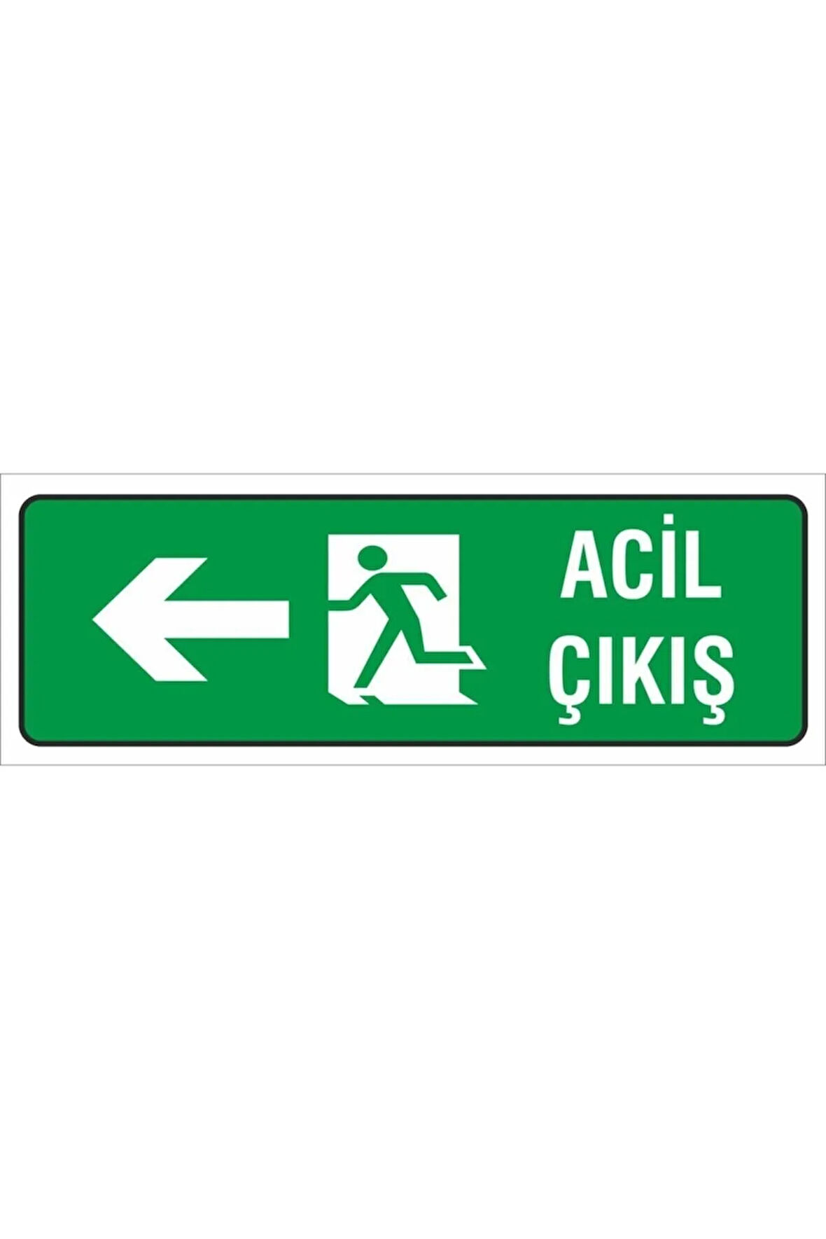 Iş Güvenliği Uyarı Levhası ( Çıkış Sağ ) 12x34 Cm. (fd-1234-008)