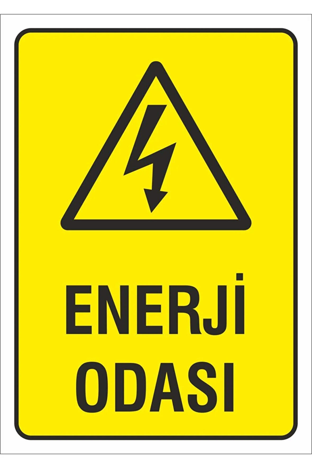 Iş Güvenliği Uyarı Levhası 17x24 Cm. (enerji Odası) (d-1724-008)
