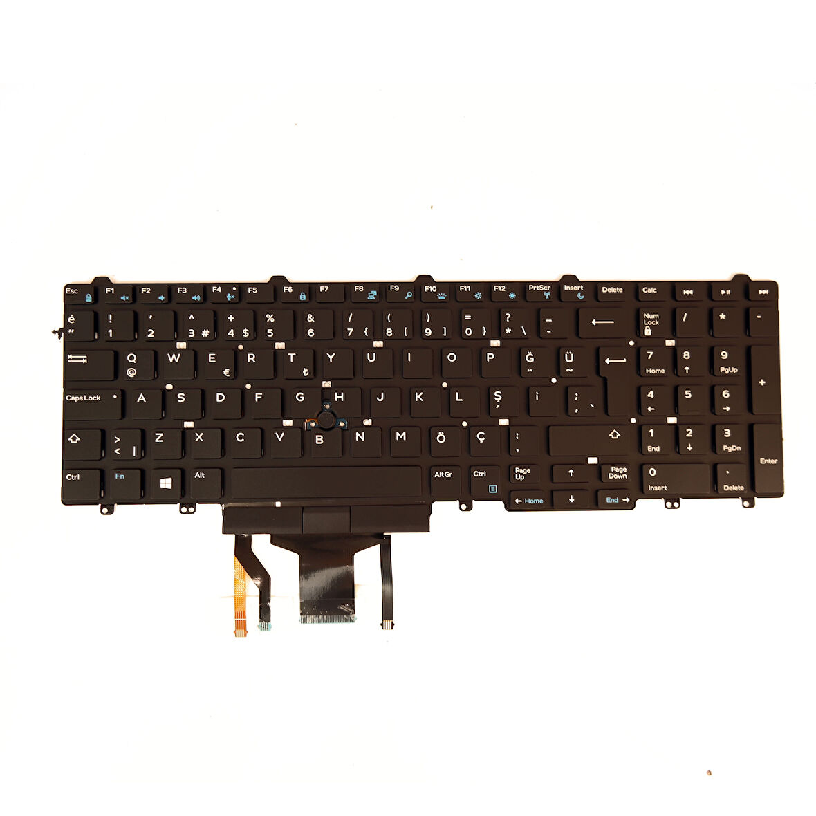Dell Precision 7710 7720 Notebook Klavye Işıklı