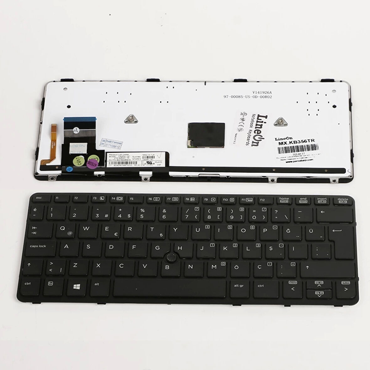 Hp Elitebook 825 G2 Siyah Klavye Türkçe