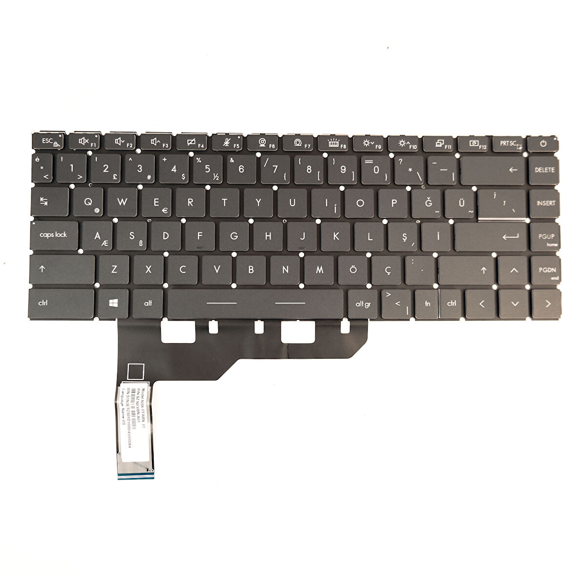 MSI Modern 14 15 MS-14DK MS-1551 A11M Notebook Klavye Işıklı