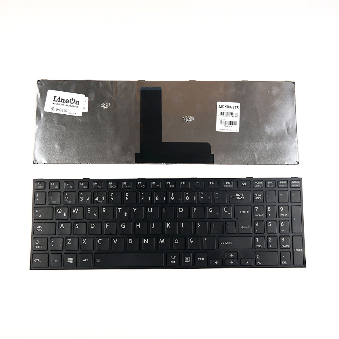 Toshiba Satellite C50D-B C50-B-15V Siyah Türkçe Klavye