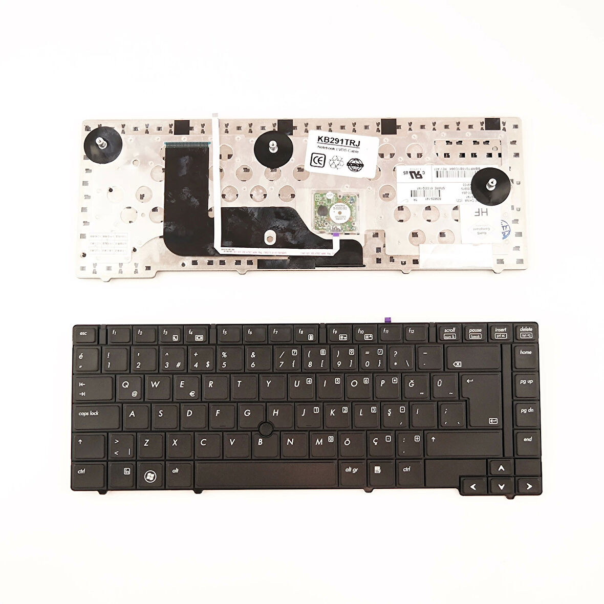 HP 613385-141 Notebook Klayve Trackpointli