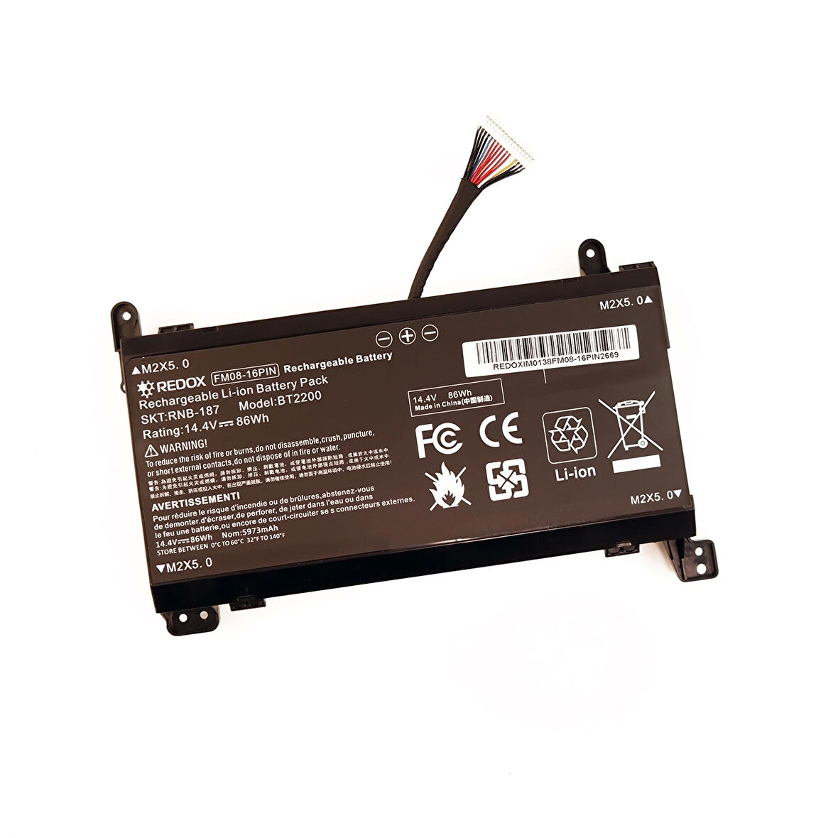 HP Omen HSTNN-LB8B HSTNN-LB8A Uyumlu Notebook Batarya Pil (16 Pin)