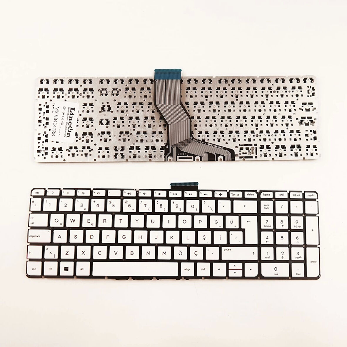 HP Pavilion 15-RB Notebook Klavye Beyaz (Model 2)