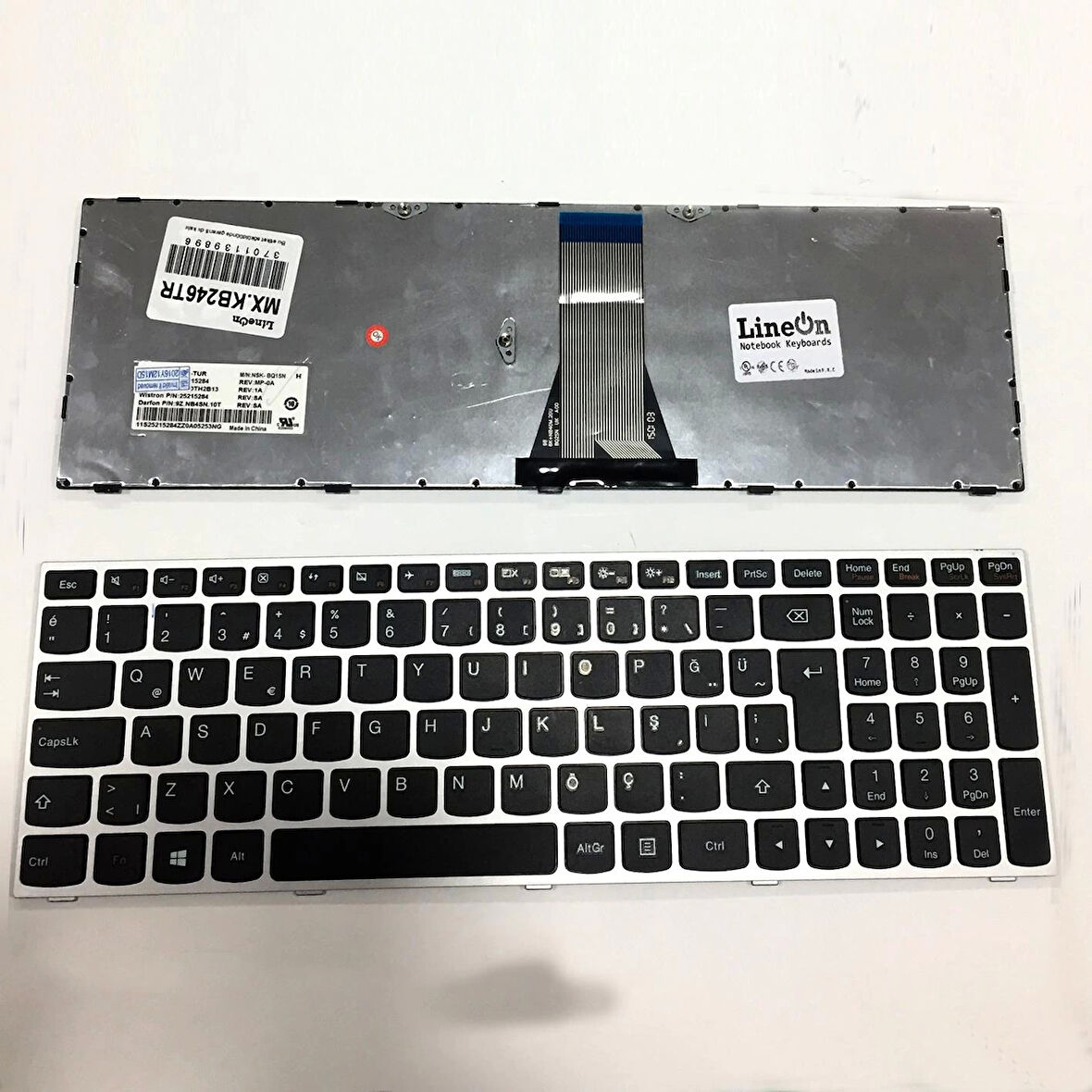 Lenovo IDEAPAD G50-30 G50-45 G50-70 Notebook Klavye Gri Çerçeve