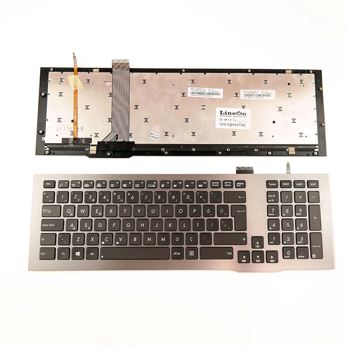 Asus G75VW-BBK5 Notebook Klavye Çerçeveli