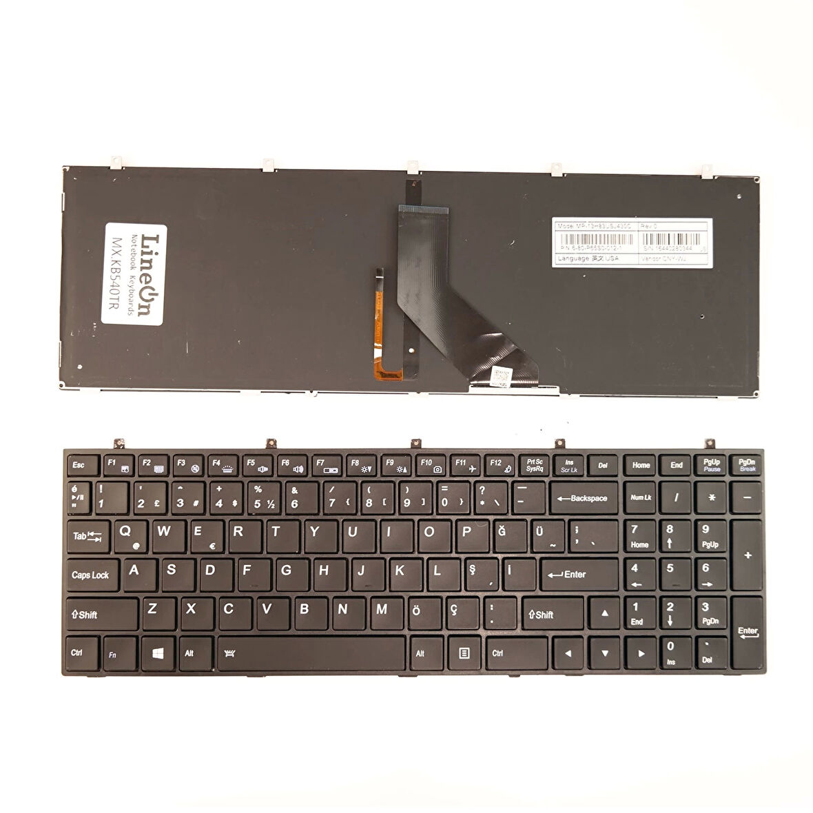 Monster Abra A5 V1.1 - A7 V1.1 Notebook Klavye Işıklı