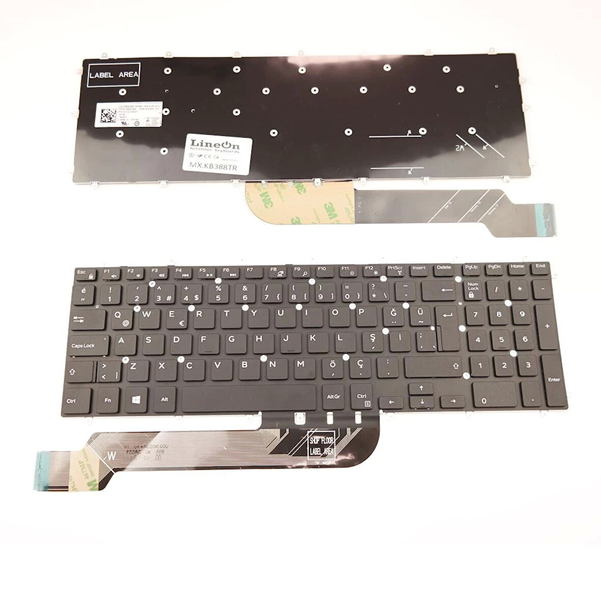 Dell P72F P72F001Notebook Klavye