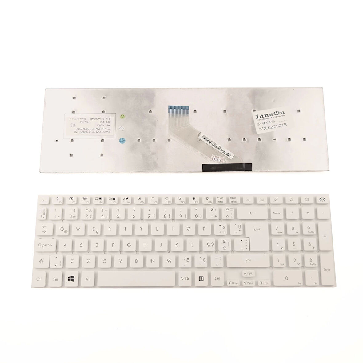 Packard Bell V121730AK3 Türkçe Beyaz Klavye