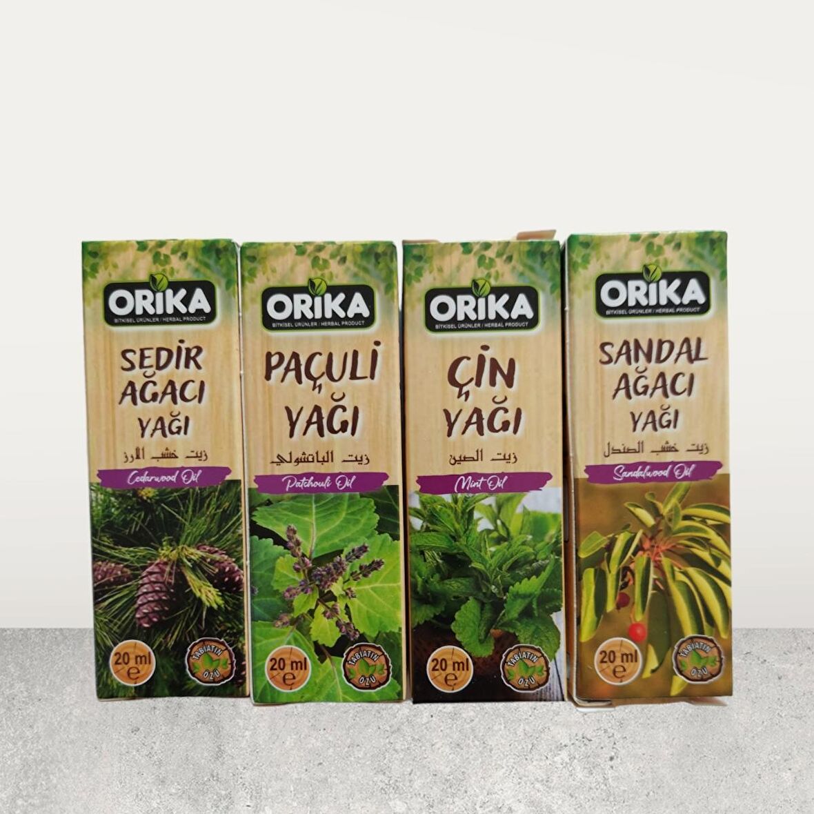 Orika Sedir Ağacı - Paçuli - Çin - Sandal Ağacı Koku Seti