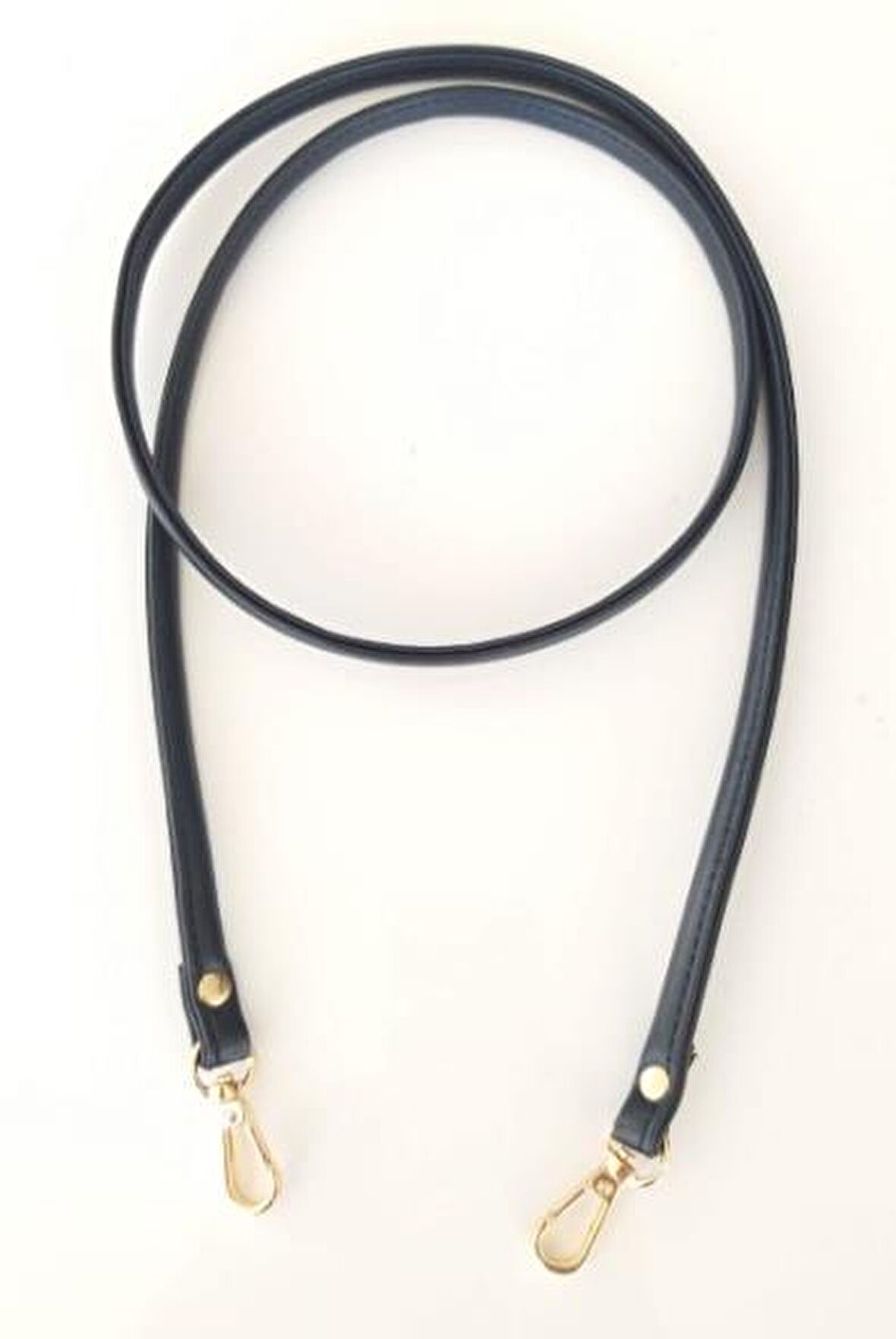 Spagetti Model Çanta Sapı Lacivert Renk Light Gold Metal