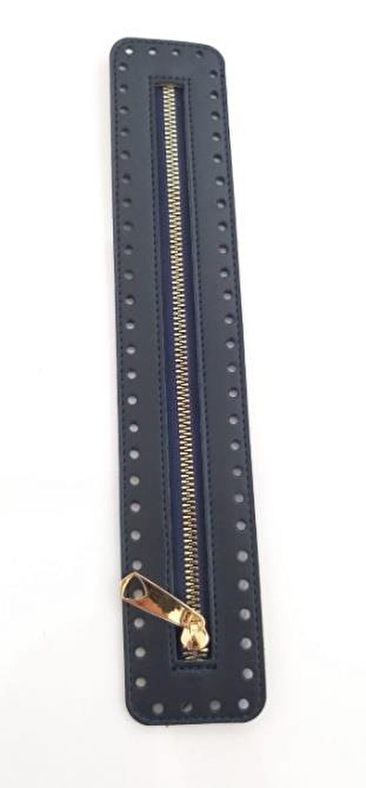 Derili Fermuar Yeni Model Lacivert 30 cm Light Gold