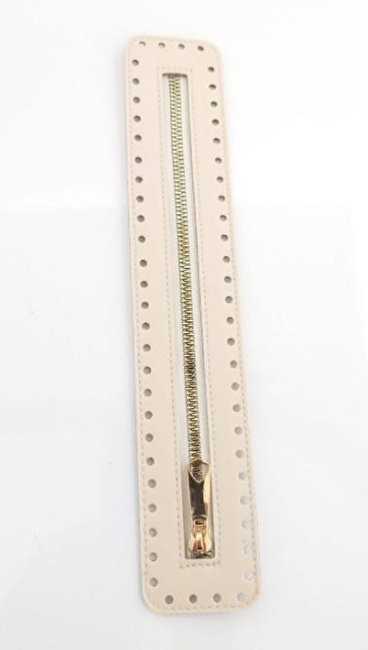 Derili Fermuar Yeni Model Krem 30 cm Light Gold