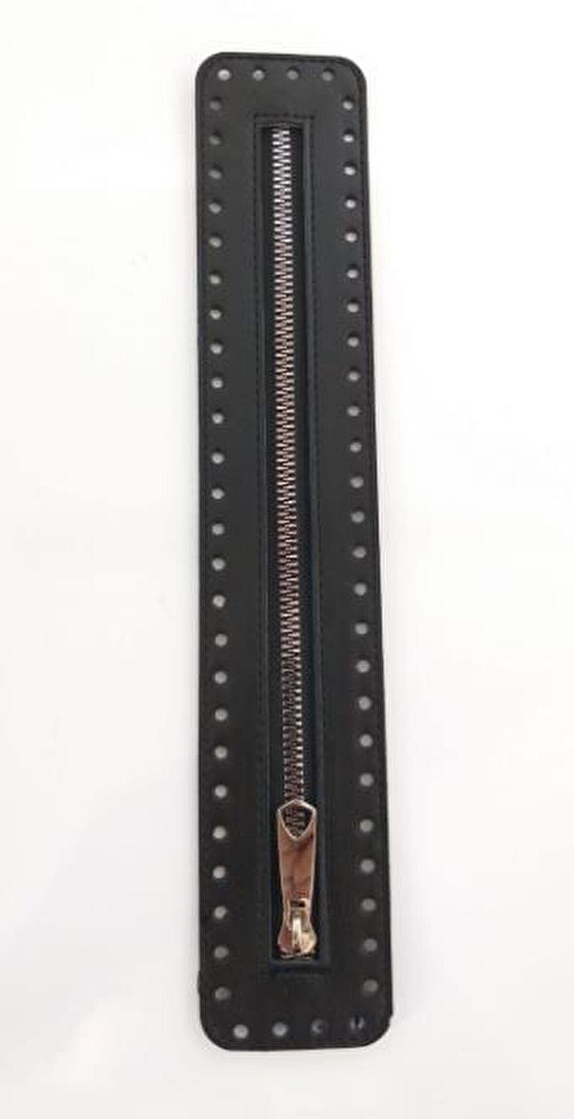Derili Fermuar Yeni Model Siyah 30 cm Gümüş